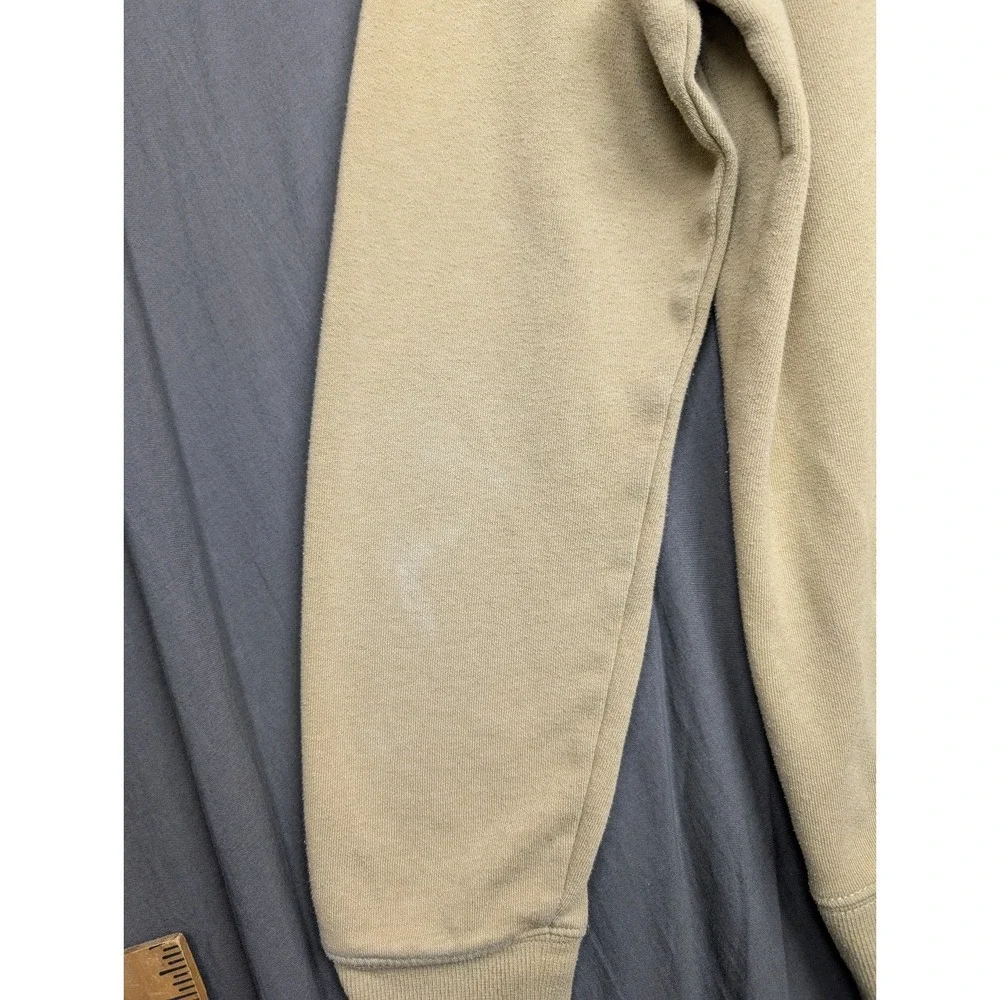 The North Face Fleece Hoodie‎ Tan Beige Graphic Logo Pullover Men's Size L